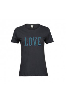 Dames - Love shirt zwart